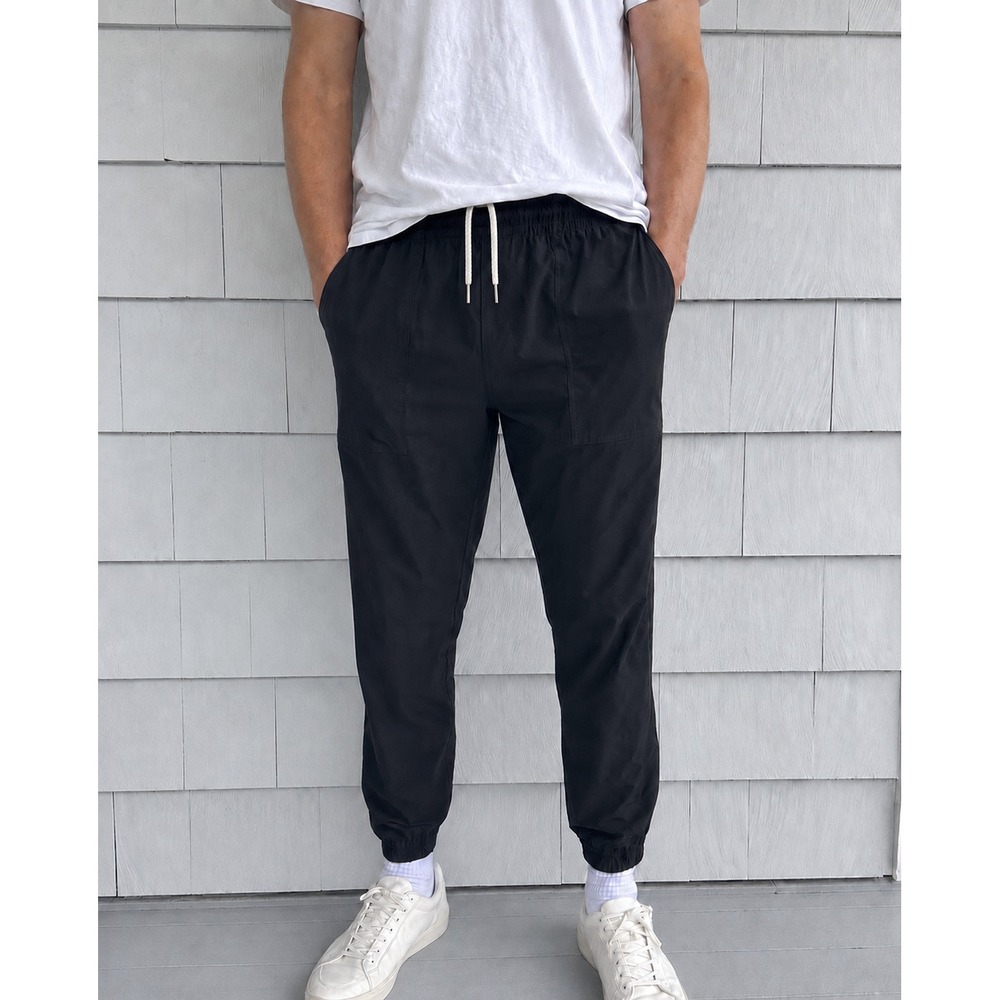 Vuori Men's Performance Jogger Pants Black Stretch Woven Small - No Size Tag